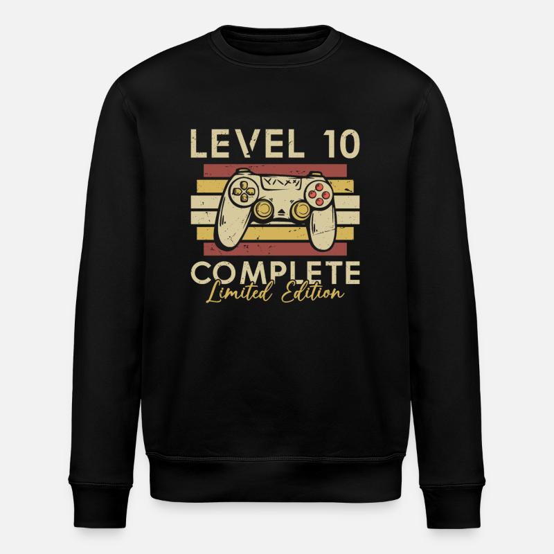 Level 10 Complete - Stanley/Stella ROLLER Unisex Organic Sweatshirt - black