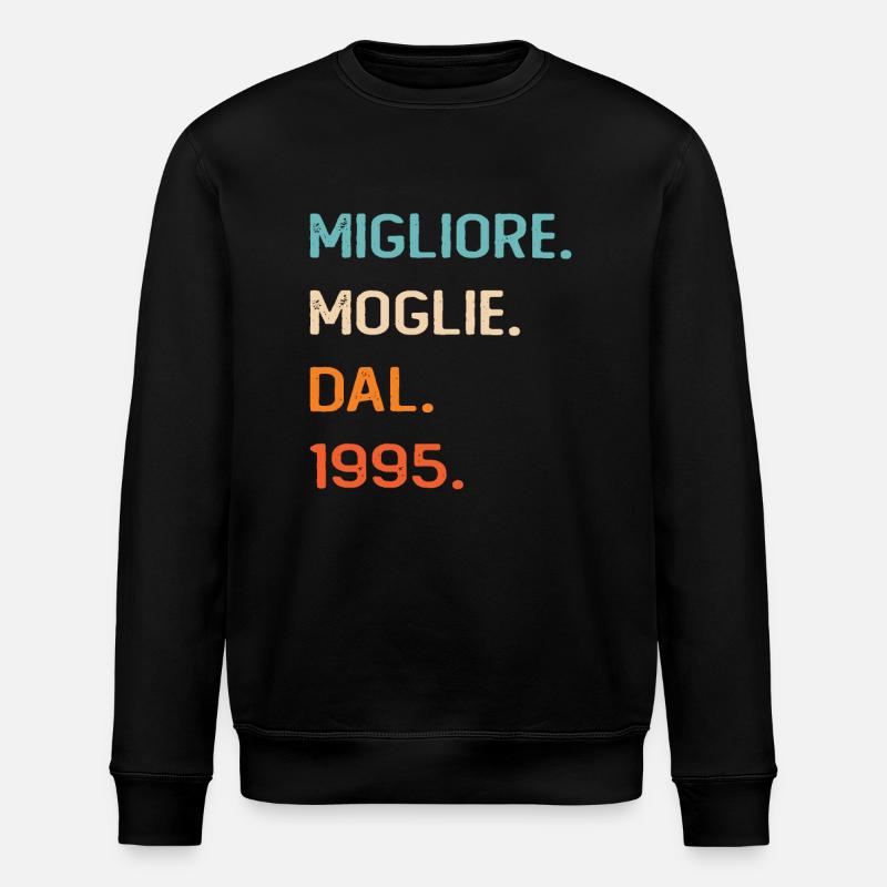 Épouse depuis 1995 - Sweat bio ROLLER Stanley/Stella Unisexe - noir