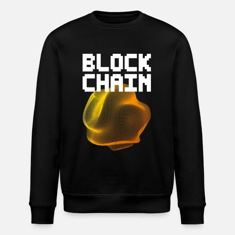 Chaîne de blocs - Sweat bio ROLLER Stanley/Stella Unisexe - noir