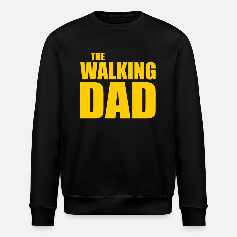 The walking dad - Stanley/Stella Unisex Bio-Sweatshirt ROLLER - Schwarz