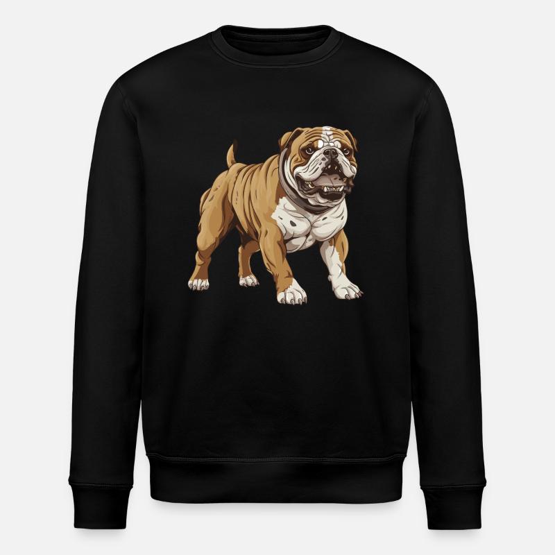 Chien bouledogue - Sweat bio ROLLER Stanley/Stella Unisexe - noir