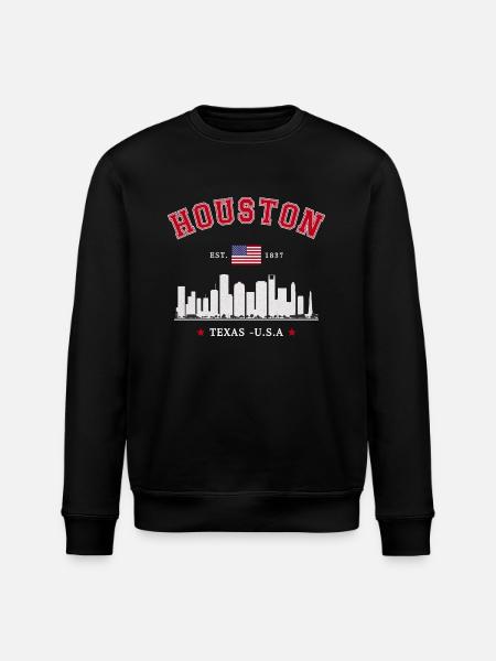 Houston Texas Est 1837 - Stanley/Stella ROLLER Unisex Organic Sweatshirt - black
