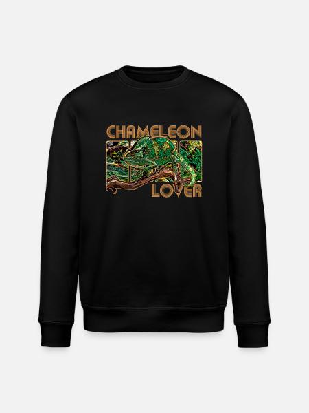 Chameleon Chameleon Lovers - Stanley/Stella ROLLER Unisex Organic Sweatshirt - black