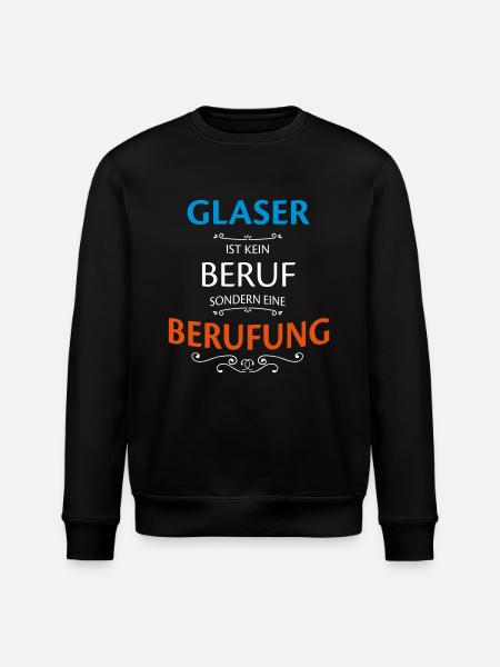 Glaser Beruf - Stanley/Stella Unisex Bio-Sweatshirt ROLLER - Schwarz