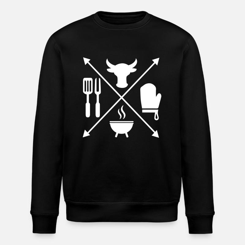 grilling - Stanley/Stella ROLLER Unisex Organic Sweatshirt - black