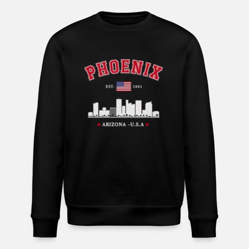 Phoenix Arozonta Est 1881 - Sweat bio ROLLER Stanley/Stella Unisexe - noir