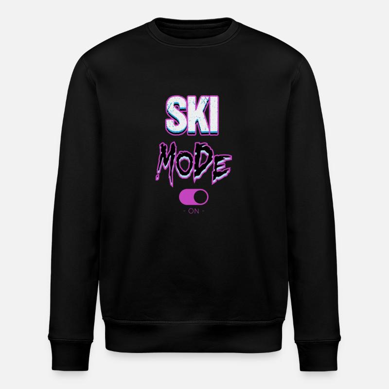 Ski mode-on - Stanley/Stella ROLLER Unisex Organic Sweatshirt - black