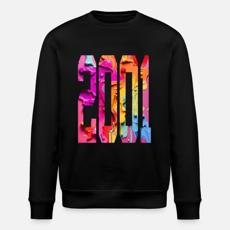 BUNT 25TH BIRTHDAY 2001 - Stanley/Stella ROLLER Unisex Organic Sweatshirt - black