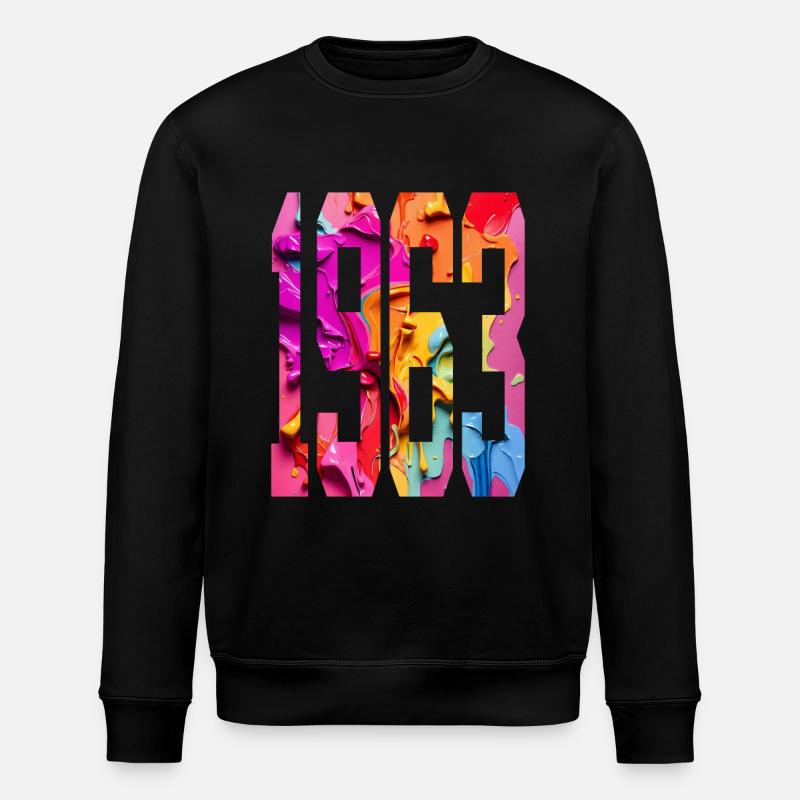 BUNT 63RD BIRTHDAY 1963 - Stanley/Stella ROLLER Unisex Organic Sweatshirt - black