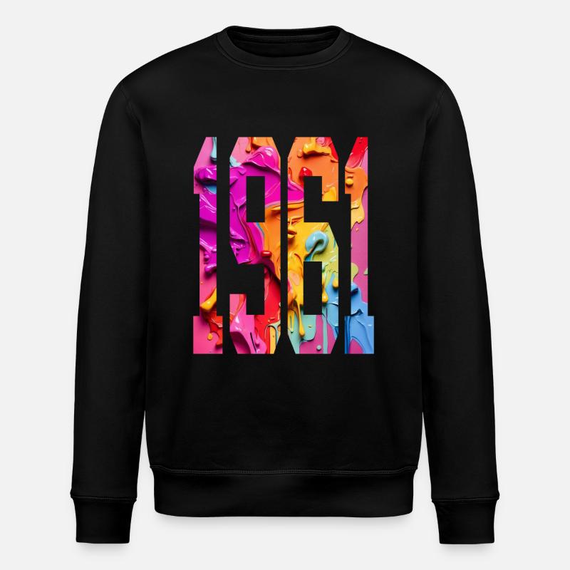 BUNT 65TH BIRTHDAY 1961 - Stanley/Stella ROLLER Unisex Organic Sweatshirt - black