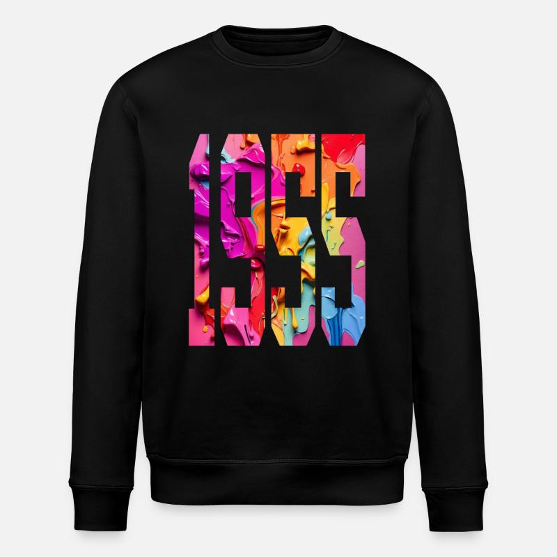 BUNT 71ST BIRTHDAY 1955 - Stanley/Stella ROLLER Unisex Organic Sweatshirt - black