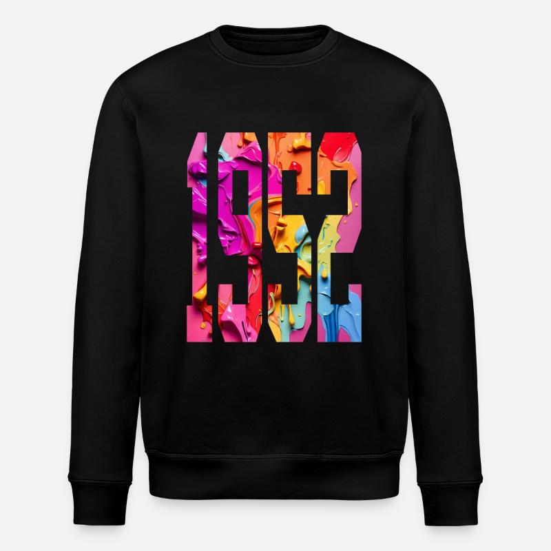 BUNT 74TH BIRTHDAY 1952 - Stanley/Stella ROLLER Unisex Organic Sweatshirt - black