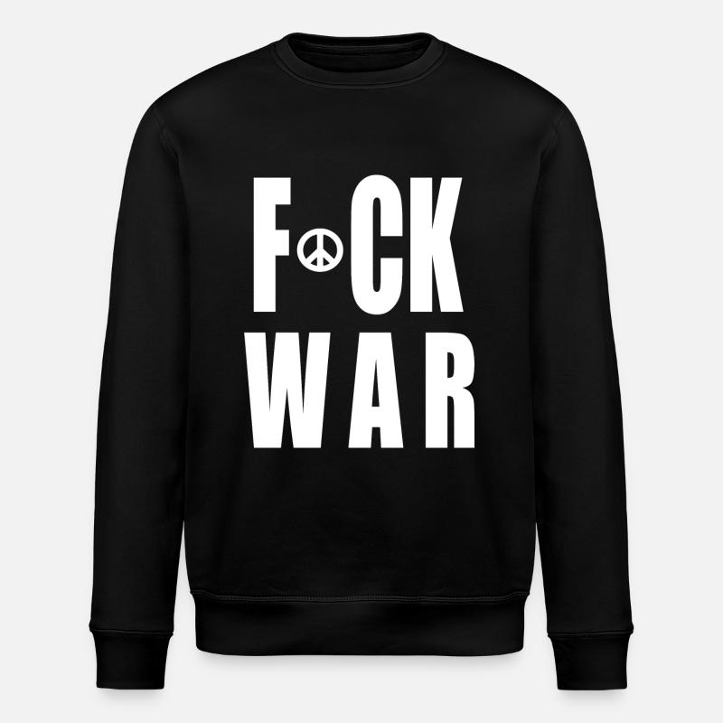Fuck war - Stanley/Stella Unisex Bio-Sweatshirt ROLLER - Schwarz