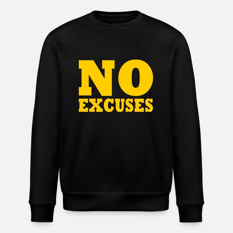 No excuses - Stanley/Stella Unisex Bio-Sweatshirt ROLLER - Schwarz