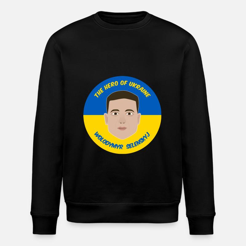 Selenskyj Ukraine - Stanley/Stella Unisex Bio-Sweatshirt ROLLER - Schwarz