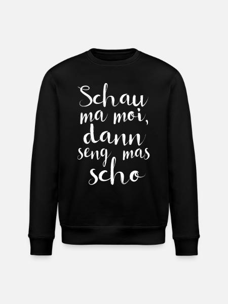 Schau ma moi... - Stanley/Stella Unisex Bio-Sweatshirt ROLLER - Schwarz