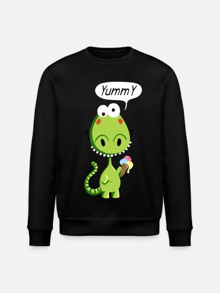Yummy Drache - Stanley/Stella Unisex Bio-Sweatshirt ROLLER - Schwarz