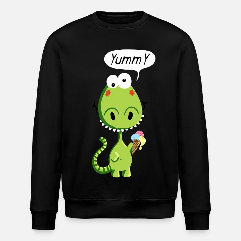 Yummy Drache - Stanley/Stella Unisex Bio-Sweatshirt ROLLER - Schwarz