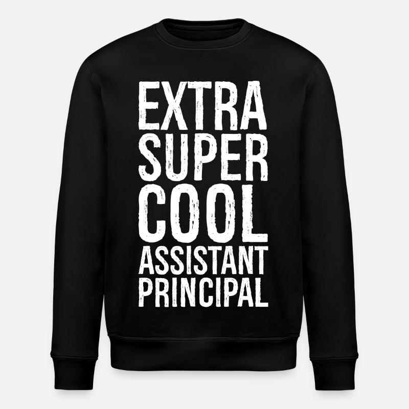 extra super cool assistant principal - Stanley/Stella Unisex Bio-Sweatshirt ROLLER - Schwarz