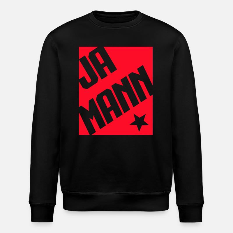 Ja Mann - Stanley/Stella Unisex Bio-Sweatshirt ROLLER - Schwarz