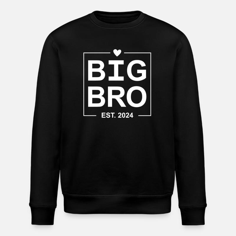 Big Bro Est 2024 - Stanley/Stella ROLLER Unisex Organic Sweatshirt - black