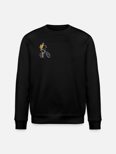 Grim Reaper freestyle biking - Stanley/Stella ROLLER Unisex Organic Sweatshirt - black