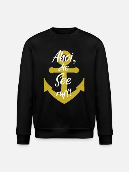 Ahoi die see ruft - Stanley/Stella Unisex Bio-Sweatshirt ROLLER - Schwarz