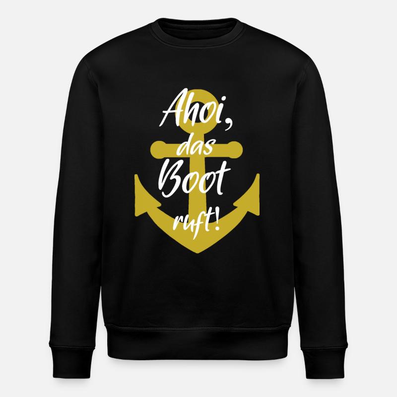 Ahoi das boot ruft - Stanley/Stella Unisex Bio-Sweatshirt ROLLER - Schwarz