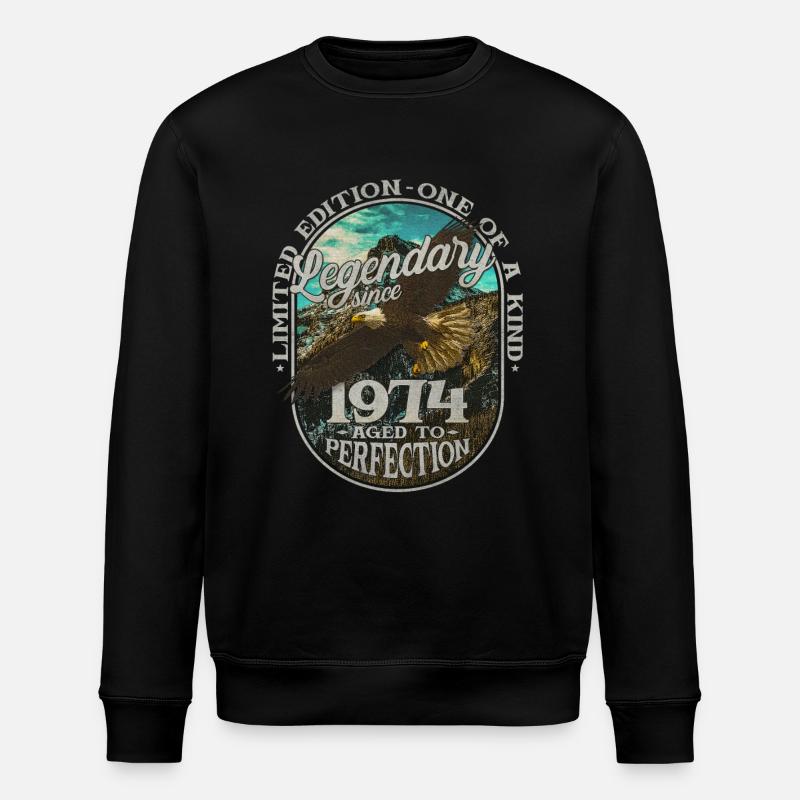Legendary since 1974 - Stanley/Stella ROLLER Unisex Organic Sweatshirt - black
