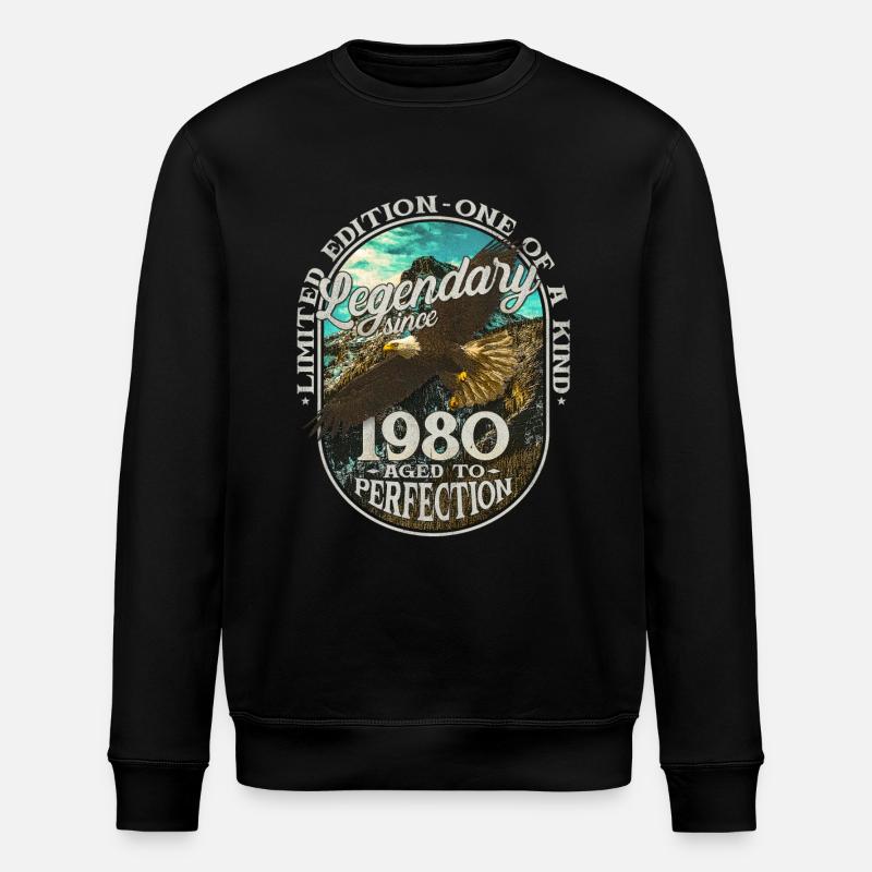 Legendary since 1980 - Stanley/Stella ROLLER Unisex Organic Sweatshirt - black