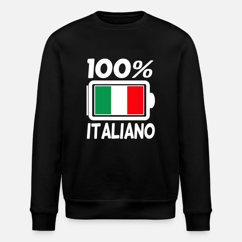 Italie Italiens - Sweat bio ROLLER Stanley/Stella Unisexe - noir