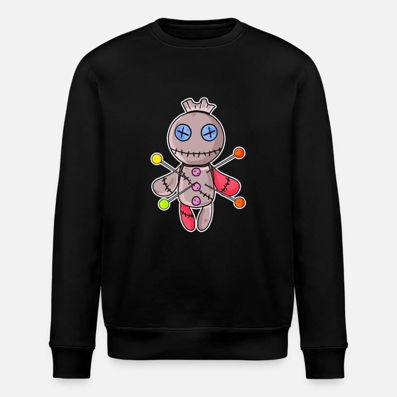 Voodoo doll - Stanley/Stella ROLLER Unisex Organic Sweatshirt - black
