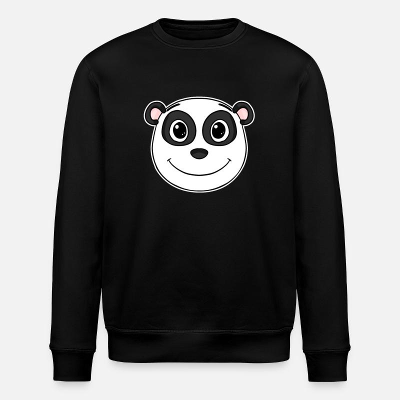 panda - Stanley/Stella ROLLER Unisex Organic Sweatshirt - black