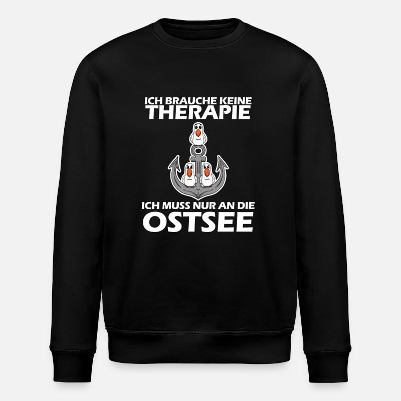 Ostsee Geschenk - Stanley/Stella Unisex Bio-Sweatshirt ROLLER - Schwarz