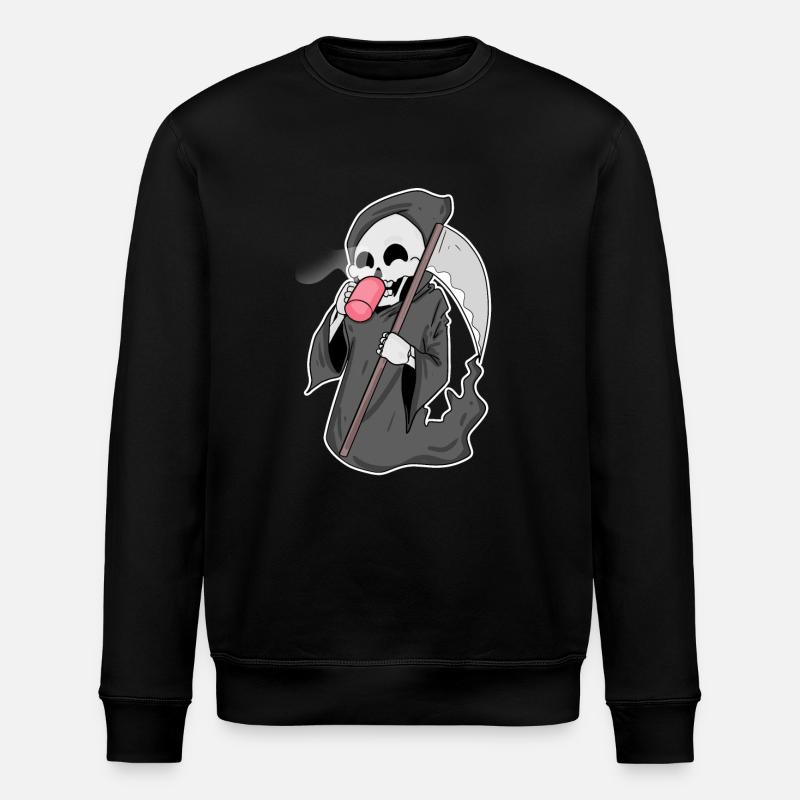 Faucheuse sinistre au café - Sweat bio ROLLER Stanley/Stella Unisexe - noir