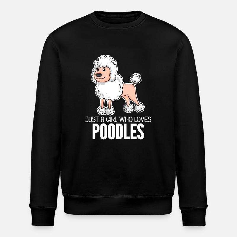 Pudel Hund - Stanley/Stella Unisex Bio-Sweatshirt ROLLER - Schwarz