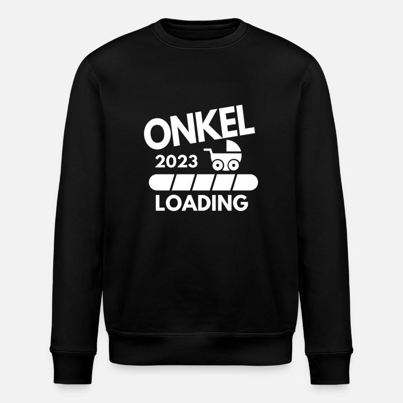 Onkel 2023 - Onkel werden - Stanley/Stella Unisex Bio-Sweatshirt ROLLER - Schwarz