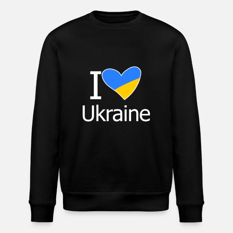 Ukraine - Stanley/Stella Unisex Bio-Sweatshirt ROLLER - Schwarz
