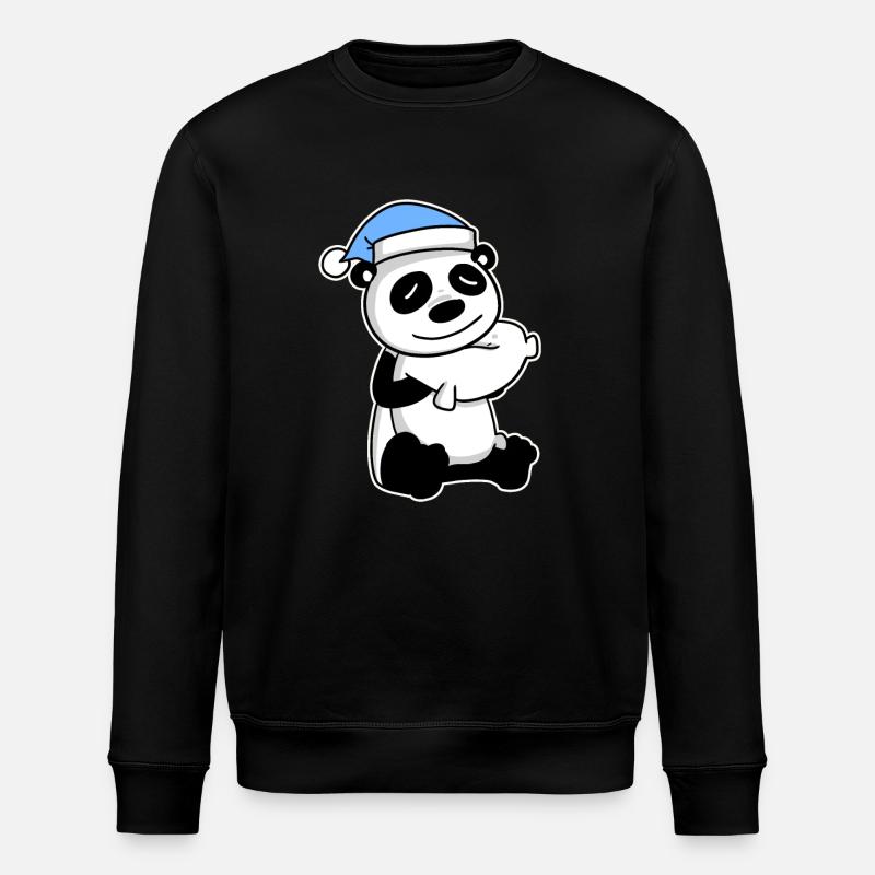 Panda Baby - Stanley/Stella ROLLER Unisex Organic Sweatshirt - black