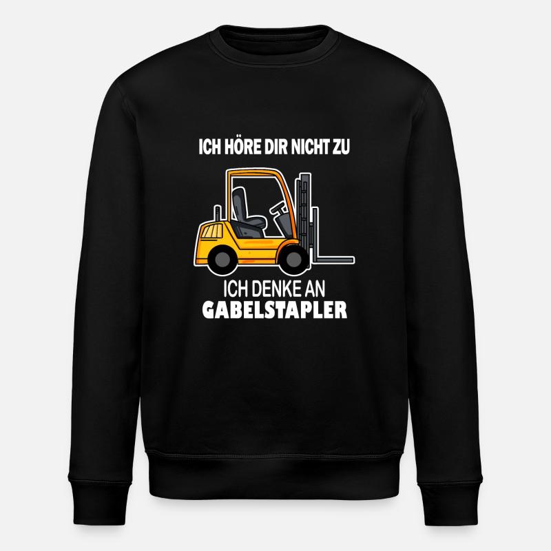 Staplerfahrer Gabelstapler Stapler - Stanley/Stella Unisex Bio-Sweatshirt ROLLER - Schwarz