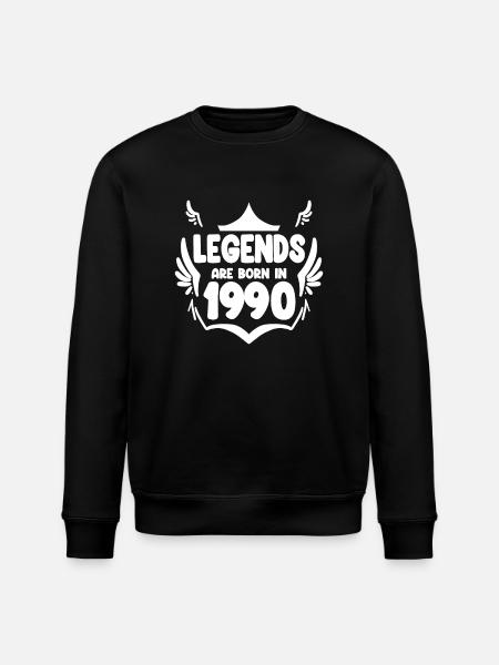1990 - Born 1990 - Stanley/Stella ROLLER Unisex Organic Sweatshirt - black