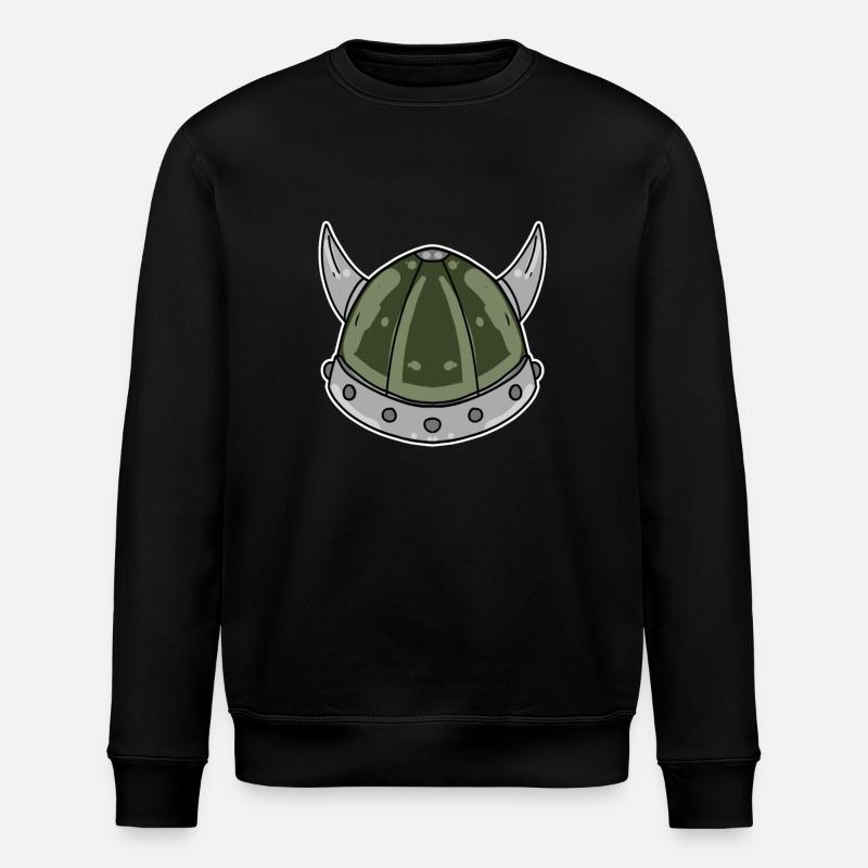 Viking Helmet - Stanley/Stella ROLLER Unisex Organic Sweatshirt - black