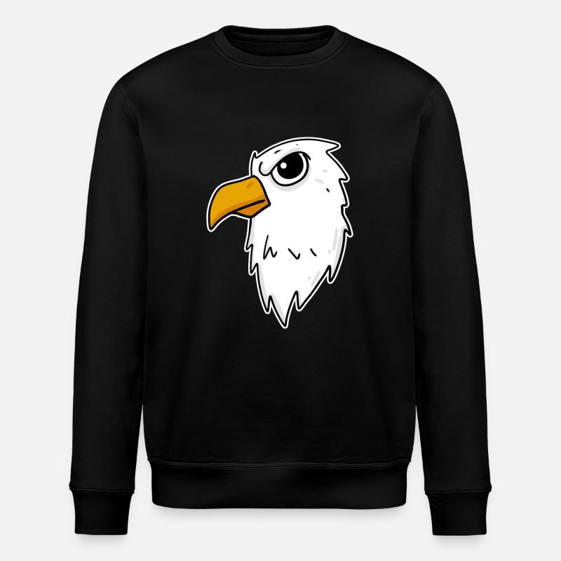 Eagle Head - Stanley/Stella ROLLER Unisex Organic Sweatshirt - black