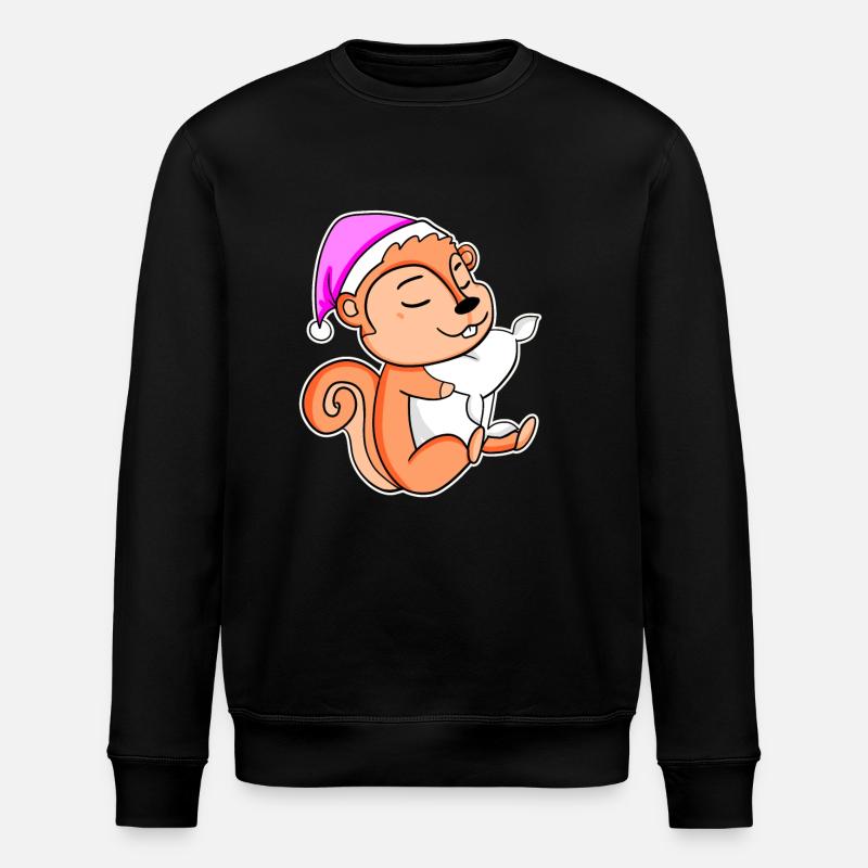 Squirrel - Stanley/Stella ROLLER Unisex Organic Sweatshirt - black