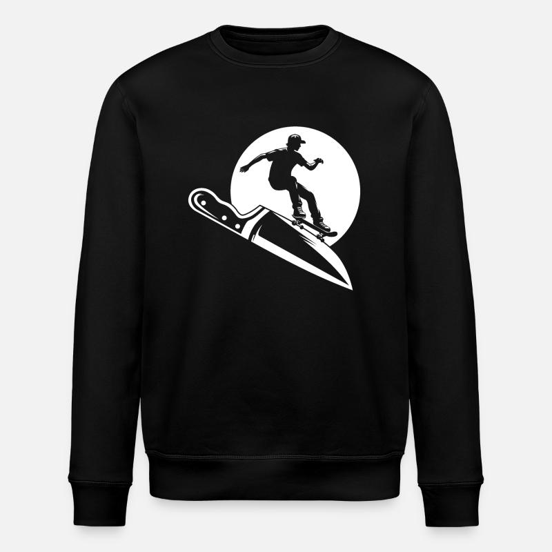 L’intrépide skateur - Sweat bio ROLLER Stanley/Stella Unisexe - noir