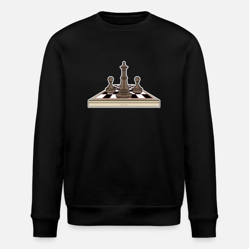 Chess Chess Board - Stanley/Stella ROLLER Unisex Organic Sweatshirt - black