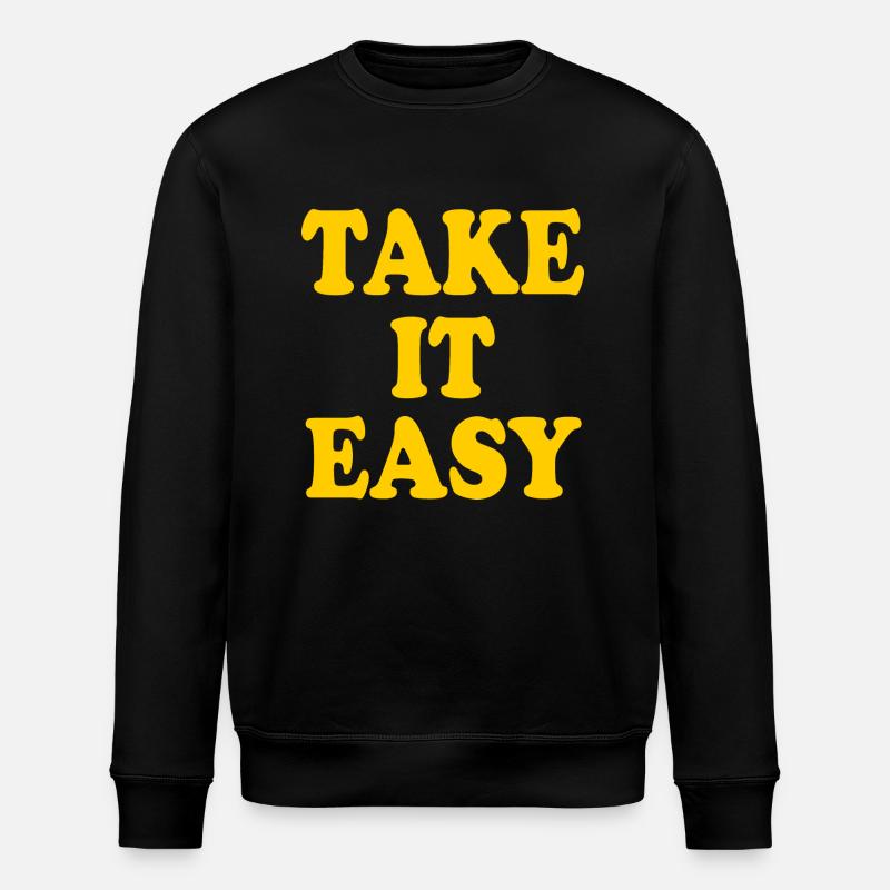 Take it easy - Stanley/Stella Unisex Bio-Sweatshirt ROLLER - Schwarz