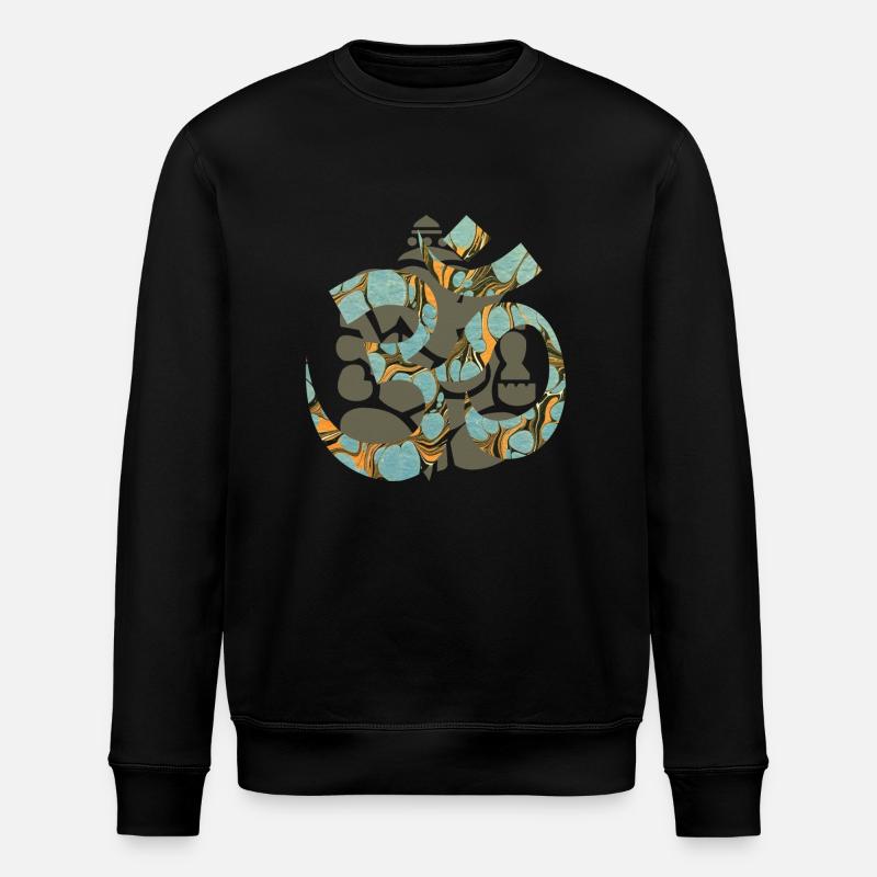 om with ganesha e 204 - Stanley/Stella ROLLER Unisex Organic Sweatshirt - black