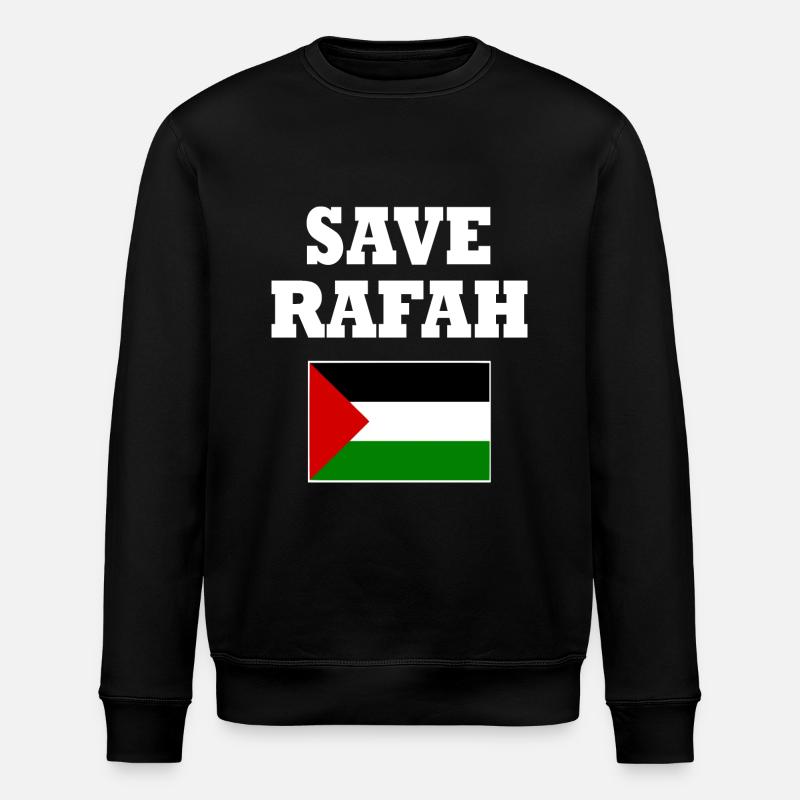 Save rafah - Sweat bio ROLLER Stanley/Stella Unisexe - noir