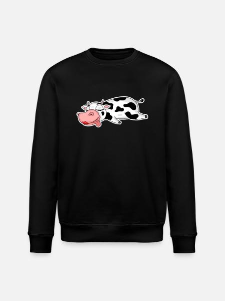Cow lady girl - Stanley/Stella ROLLER Unisex Organic Sweatshirt - black